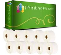Printing Pleasure 10 x Zebra 50mm x 25mm Compatible Direct Thermal Labels for Zebra Type Printers | 1000 Labels per Roll