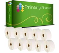 Printing Pleasure 10 x Zebra 52mm x 25mm Compatible Direct Thermal Labels for Zebra Type Printers | 2000 Labels per Roll