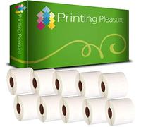 Printing Pleasure 10x 99014 Labels Rolls Compatible with Dymo LabelWriter & Seiko Label Printers | 54mm x 101mm | 220 Labels per Roll