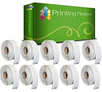 Printing Pleasure 10x Compatible with Seiko 11356 89mm x 41mm White Address Labels Rolls (300 Labels per Roll) for LabelWriter 4XL 450 400 330 320 310 Twin Turbo Duo Seiko SLP 450 440 430