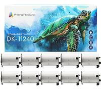 Printing Pleasure 10x DK-11240 102mm x 51mm White Barcode Labels (600 Labels per Roll) Compatible with P-Touch QL-1050, QL-1060N, QL-1100, QL-1110NWB Label Printers