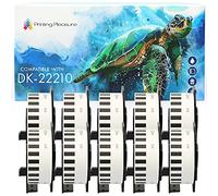 Printing Pleasure 10x DK-22210 29mm x 30.48m Continuous White Standard Address Labels Compatible with P-Touch QL-500 550 570 700 710W 720NW 800 810W 820NWB 1050 1100 1110NWB Label Printers