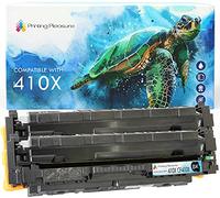 Printing Pleasure 2 Compatible CF410X 410X Toner Cartridges for HP Color LaserJet Pro MFP M377dw M477dw M477fdn M477fdw M477fnw M477nw M452dn M452nw M452dw - Black, High Yield (6,500 pages)