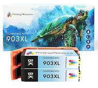 Printing Pleasure 2 Compatible Ink Cartridges Replacement for 903XL for Officejet 6950 6960 6970 6975 All-in-One Printers - Black, High Capacity