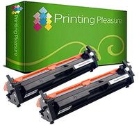 Printing Pleasure 2 Compatible Laser Toner Cartridges for HP Laserjet Pro M102 M102a M102w MFP M130 M130a M130fn M130fw M130nw | CF217A 17A 1,600 Pages | With Chip