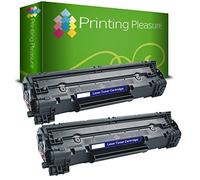 Printing Pleasure 2 Compatible Laser Toner Cartridges for HP Laserjet Pro MFP M225 M125 M126 M127 M128 M201 M202 Series | CF283A 83A