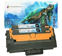 Printing Pleasure 2 Compatible Toner Cartridges for Dell B1260 B1260DN B1265 B1265DN B1265DNF B1265DFW - Black, High Yield