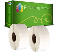 Printing Pleasure 2 x 11356 Compatible Labels Rolls for LabelWriter & Seiko Label Printers | 89mm x 41mm | 300 Labels per Roll