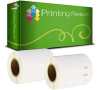 Printing Pleasure 2 x 14681 Compatible Labels Rolls for LabelWriter & Seiko Label Printers | Ø57mm | 160 Labels per Roll
