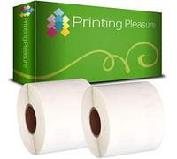 Printing Pleasure 2 x 99014 Compatible Address Labels Rolls for LabelWriter & Seiko Label Printers | 54mm x 101mm | 220 Labels per Roll