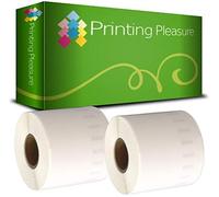 Printing Pleasure 2 x 99019 Compatible Address Labels Rolls for LabelWriter & Seiko Label Printers | 59mm x 190mm | 110 Labels per Roll | Common Use: Lever Arch Labels