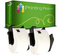 Printing Pleasure 2 x DK11208 Address Labels Compatible with P-Touch QL-500 QL-570 QL-700 QL-720 QL-800 QL-810 QL-820 QL-1100 QL-1110 | 38mm x 90mm | 400 Labels per Roll | Thermal Paper Roll