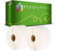 Printing Pleasure 2 x Zebra 50mm x 25mm Compatible Direct Thermal Labels for Zebra Type Printers | 1000 Labels per Roll