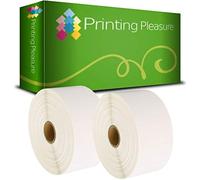 Printing Pleasure 2 x Zebra 52mm x 25mm Compatible Direct Thermal Labels for Zebra Type Printers | 2000 Labels per Roll