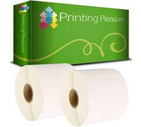 Printing Pleasure 2 x Zebra 72mm x 36mm Compatible Direct Thermal Labels for Zebra Type Printers | 1000 Labels per Roll