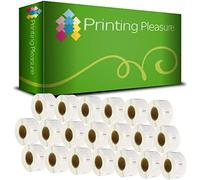Printing Pleasure 20 x 11353 | S0722530 Compatible Labels Rolls for LabelWriter & Seiko Label Printers | 12mm x 24mm | 1000 Labels per Roll