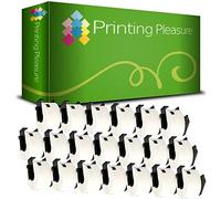 Printing Pleasure 20 x DK11208 Address Labels Compatible with P-Touch QL-500 QL-570 QL-700 QL-720 QL-800 QL-810 QL-820 QL-1100 QL-1110 | 38mm x 90mm | 400 Labels per Roll | Thermal Paper Roll