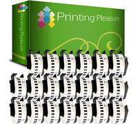 Printing Pleasure 20 x DK22210 Continuous Address Labels compatible with P-Touch QL-500 QL-550 QL-570 QL-700 QL-720 QL-800 QL-810 QL-820 QL-1100 QL-1110 | 29mm x 30.48m | Thermal Paper Roll