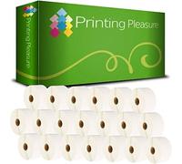 Printing Pleasure 20 x Zebra 50mm x 25mm Compatible Direct Thermal Labels for Zebra Type Printers | 1000 Labels per Roll