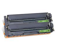 Printing Pleasure 203X 203A Replacement for HP CF540X CF540A Toner Cartridge Compatible with HP Color LaserJer Pro MFP M281fdw M254dw M280nw M254nw M281fdn M254dn 2 Black
