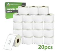 Printing Pleasure 20x Compatible with Seiko 99014 54mm x 101mm White Shipping and Name Badge Labels Rolls (220 Labels per Roll) for LabelWriter 4XL 450 400 330 320 310 Twin Seiko Printers