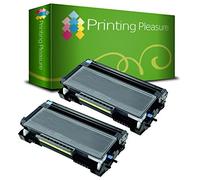 Printing Pleasure 2x TN3230 TN3280 Toner Cartridges compatible with Brother DCP-8070D DCP-8085DN HL-5340D HL-5350DN HL-5370DW HL-5380DN MFC-8370DN MFC- 8380DN MFC-8880DN MFC-8890DW - Black, High Yield