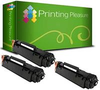 Printing Pleasure 3 Compatible CE278A 78A Toner Cartridges for HP Laserjet Pro M1536 MFP M1536DNF P1560 P1566 P1600 P1606 P1606DN - Black, High Yield