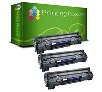 Printing Pleasure 3 Compatible Laser Toner Cartridges for HP LaserJet Pro M28 M28A M28W M15 M15A M15W | CF244A 44A 2,000 Pages