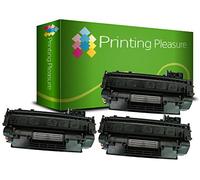 Printing Pleasure 3 Compatible Laser Toner Cartridges for Laserjet P2030 P2035 P2050 P2055 P2055D P2055DN P2055X MF5880DN LBP6300DN LBP6310DN LBP6650DN LBP6670DN | CE505A 05A CRG 719 3479B002