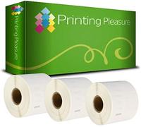 Printing Pleasure 3 x 11351 Compatible Labels Rolls for LabelWriter & Seiko Label Printers | 11mm x 54mm | 1500 Labels per Roll