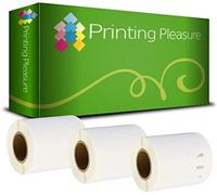 Printing Pleasure 3 x 14681 Compatible Labels Rolls for LabelWriter & Seiko Label Printers | Ø57mm | 160 Labels per Roll