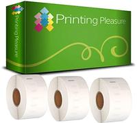 Printing Pleasure 3 x 99012 Compatible Address Labels Rolls for LabelWriter & Seiko Label Printers | 36mm x 89mm | 260 Labels per Roll