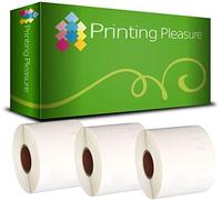 Printing Pleasure 3 x 99015 Compatible Address Labels Rolls for LabelWriter & Seiko Label Printers | 54mm x 70mm | 320 Labels per Roll