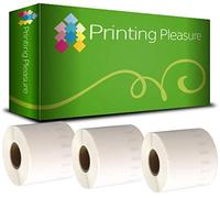 Printing Pleasure 3 x 99019 Compatible Address Labels Rolls for LabelWriter & Seiko Label Printers | 59mm x 190mm | 110 Labels per Roll | Common Use: Lever Arch Labels