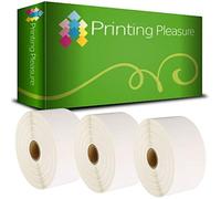 Printing Pleasure 3 x Zebra 52mm x 25mm Compatible Direct Thermal Labels for Zebra Type Printers | 2000 Labels per Roll