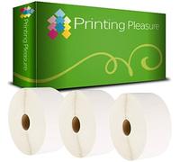 Printing Pleasure 3 x Zebra 52mm x 38mm Compatible Direct Thermal Labels for Zebra Type Printers | 1000 Labels per Roll