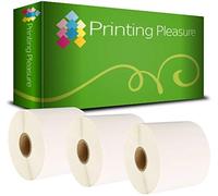 Printing Pleasure 3 x Zebra 72mm x 36mm Compatible Direct Thermal Labels for Zebra Type Printers | 1000 Labels per Roll