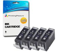 Printing Pleasure 4 BLACK Compatible Printer Ink Cartridges for Pixma iP4200 iP4300 iP4500 iP5200 iP5200R iP5300 MP500 MP530 MP600 MP600R MP610 MP800 MP800R MP810 MP830 MP950 MP960 MP970 | PGI-5BK