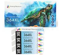 Printing Pleasure 4 Compatible Ink Cartridges Replacement for 364XL Photosmart 5510 5515 5520 6510 6520 7510 7520 B110 B209 B210 C310 Deskjet 3070A 3520 Officejet 4610 4620 - Black, High Capacity