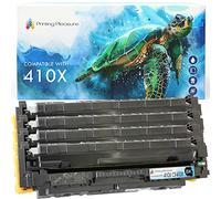 Printing Pleasure 4 (FULL SET) Compatible CF410X CF411X CF412X CF413X 410X Toner Cartridges for HP Color LaserJet Pro MFP M377dw M477fdn M477fdw M477fnw M452dn M452nw M452dw, High Yield