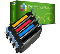 Printing Pleasure 4 (FULL SET) Compatible Q6470A-Q6473A Toner Cartridges for HP Colour Laserjet 3600 3600DN 3600N 3800 3800DN 3800DTN 3800N CP3505 CP3505N - Black/Cyan/Magenta/Yellow, High Yield
