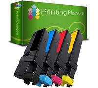 Printing Pleasure 4-Pack Compatible Toner Cartridges for use in Dell 1320, 1320c, 1320cn