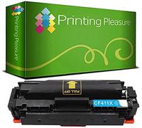 Printing Pleasure 410X CYAN Compatible Laser Toner Cartridge for HP Color LaserJet Pro M452 dn/dw/nw MFP M377 dw, M477 dw/fdn/fdw/fnw/nw | CF411X