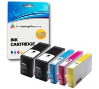 Printing Pleasure 5 (1 SET + 1 BLACK) Compatible Printer Ink Cartridges for Deskjet 3070A 3520 Officejet 4610 4620 Photosmart 5510 5515 5520 6510 6520 B110a B209a B210a | Replacement for 364XL