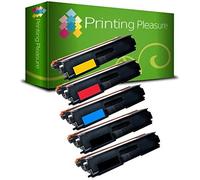 Printing Pleasure 5 (1 SET + 1 BLACK) TN-326 Toner Cartridges compatible with Brother DCP-L8400CDN DCP-L8450CDW HL-L8250CDN L8350CDW MFC-L8650CDW MFC-L8850CDW - Black/Cyan/Magenta/Yellow, High Yield