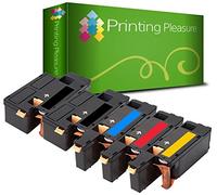 Printing Pleasure 5-Pack Compatible Toner Cartridges for use in Dell 1250, 1250c, 1350, 1350cn, 1350cnw, 1355, 1355cn, 1355cnw, C1760, C1760nw, C1765, C1765nf, C1765nfw, C17XX