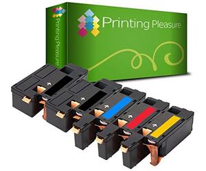Printing Pleasure 5-Pack Compatible Toner Cartridges for use in Dell 1250, 1250c, 1350, 1350cn, 1350cnw, 1355, 1355cn, 1355cnw, C1760, C1760nw, C1765, C1765nf, C1765nfw, C17XX