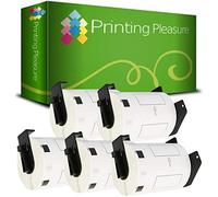 Printing Pleasure 5 x DK11240 Labels Compatible with P-Touch QL-1050 QL-1060N QL-1100 QL-1110NWB | 102mm x 51mm | 600 Labels per Roll | Thermal Paper Roll | Barcode Labels