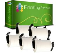 Printing Pleasure 5 x DK11241 Labels Compatible with P-Touch QL-1050 QL-1060N QL-1100 QL-1110NWB | 102mm x 152mm | 200 Labels per Roll | Thermal Paper Roll | Shipping Labels