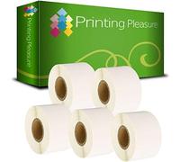 Printing Pleasure 5 x Zebra 35mm x 14mm Compatible Direct Thermal Labels for Zebra Type Printers | 1000 Labels per Roll